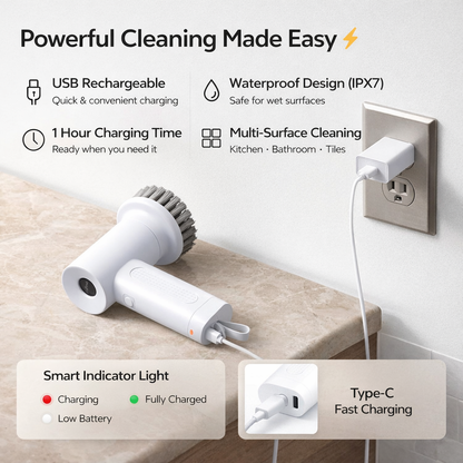 Power Scrub Brush – Clean Any Surface in Seconds ⚡