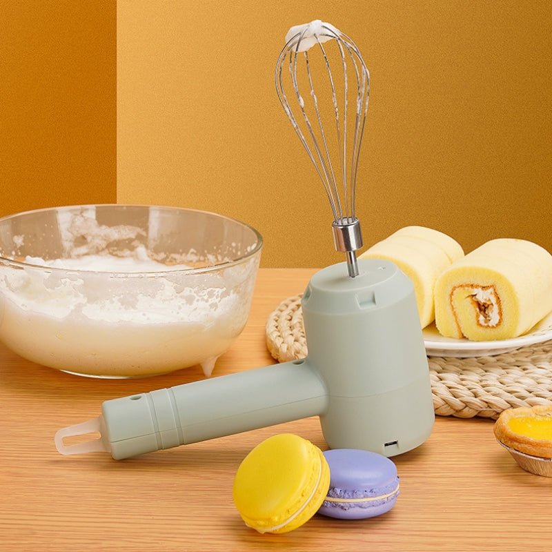 Electric Whisk Wireless Handheld Rechargeable Cream Mixer Kitchen Gadgets